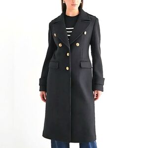 NWT Express Faux Wool Novelty Button Fitted Coat Size XL